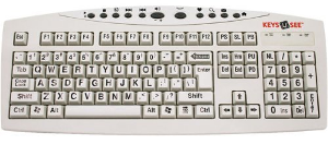AbleNet Large Print USB Computer Keyboard for Visually Impaired