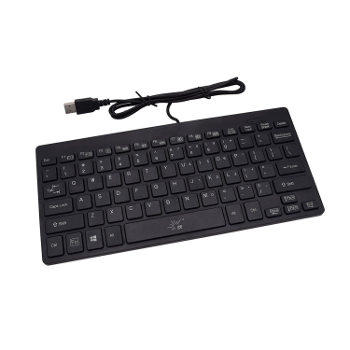 SR Mini/Compact Keyboard USB Wired Thin Light 78 Keys