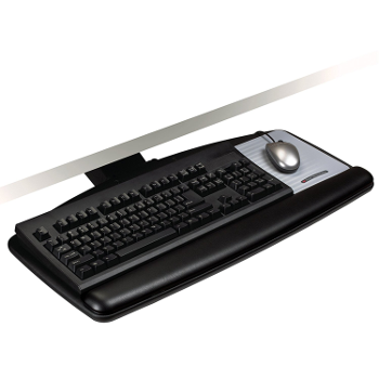 3M Knob Adjust Keyboard Tray and Mouse Pad, 17-inch