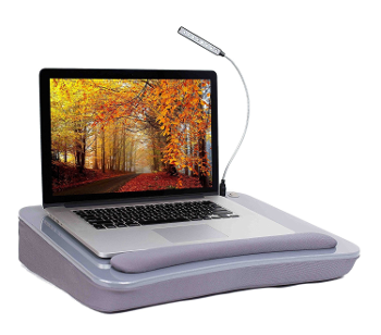 Sofia + Sam Lap Desk with USB Light Memory Foam Cushion 